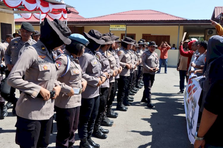 Siap Amankan Pilkada Serentak, Polres Kupang Gelar Sispamkota