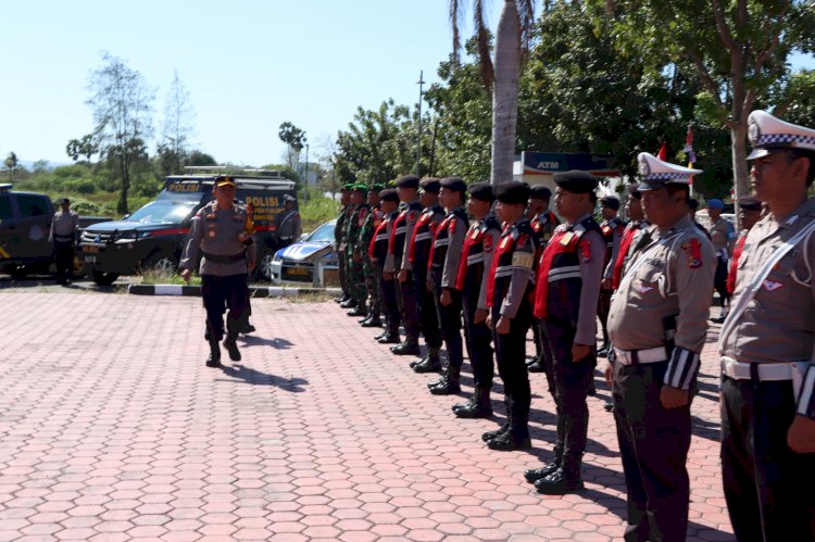 Siap Amankan Pilkada Serentak, Polres Kupang  Laksanakan Apel Gelar Pasukan Operasi Mantap Praja Turangga 2024