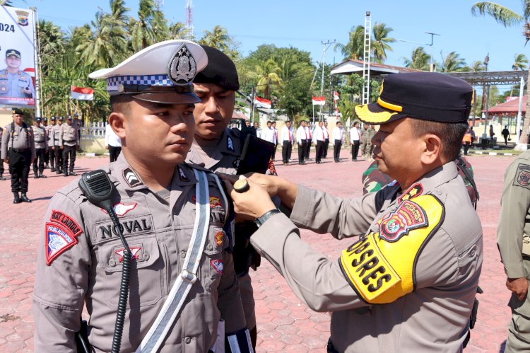 Siap Amankan Pilkada Serentak, Polres Kupang  Laksanakan Apel Gelar Pasukan Operasi Mantap Praja Turangga 2024