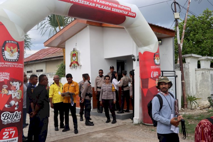 Polres Kupang Sukses Amankan Rapat Pleno Terbuka Pengundian dan Penetapan Nomor Urut Pasangan Cabup dan Cawabup Kupang Dalam Pilkada  Serentak 2024