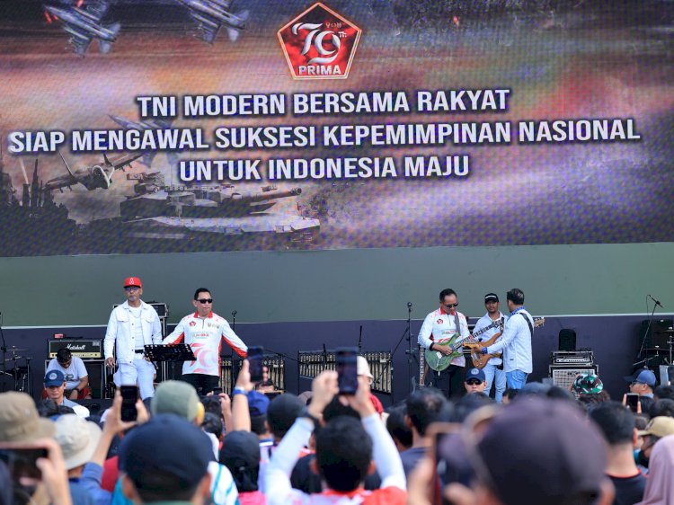 Panglima dan Kapolri Kompak Hadiri Pesta Rakyat HUT TNI di Monas