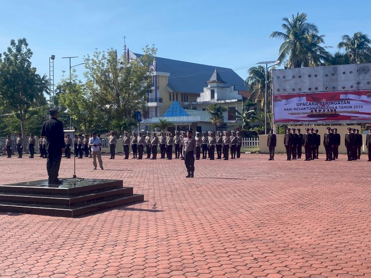 Upacara Hari Kesaktian Pancasila di Polres Kupang Dilaksanakan Secara Khidmat