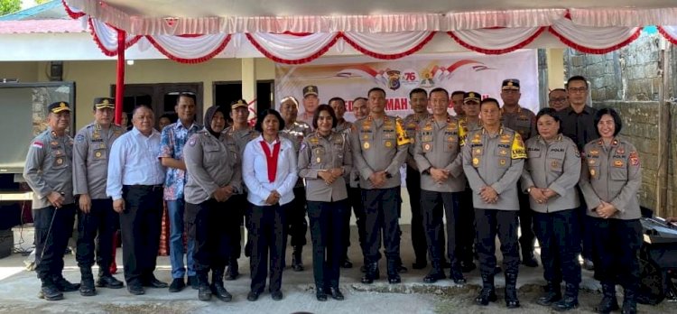 Polwan Polda NTT Tunjukkan Kepedulian Sosial melalui Syukuran dan Bedah Rumah Warga di Kupang