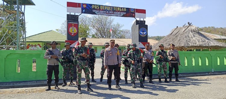 Satgas Pamtas Arhanud 15 Semarang dan Polsek Amfoang Timur Lakukan Patroli Gabungan di Tapal Batas RI-RDTL