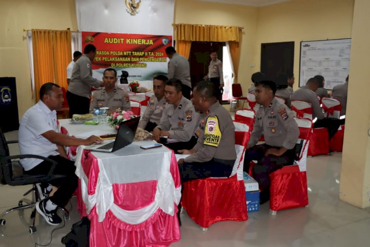 Itwasda Polda NTT Lakukan Audit Kinerja Tahap II Tahun 2024 di Polres Kupang