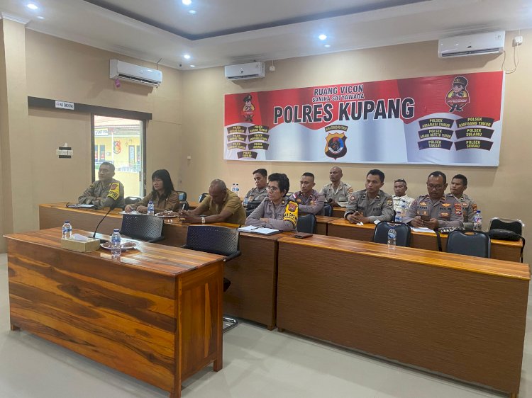 Polres Kupang Libatkan Dinas Pertanian Hadiri Zoom Meeting Arahan Program Ketahanan Pangan oleh Polri