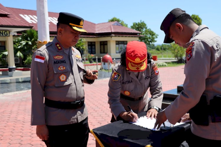 Terima 53 Siswa Latja, Kapolres Kupang: Manfaatkan Ilmu yang Diajarkan, Jadilah Polisi yang Humanis dan  Presisi