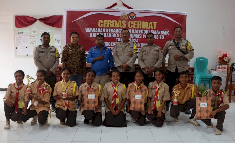 HUT Humas Polri di Polres Kupang Dimeriahkan Lomba Cerdas Cermat Wawasan Kebangsaan, 24 Sekolah SMA dan SMK Ikut Berpartisipasi