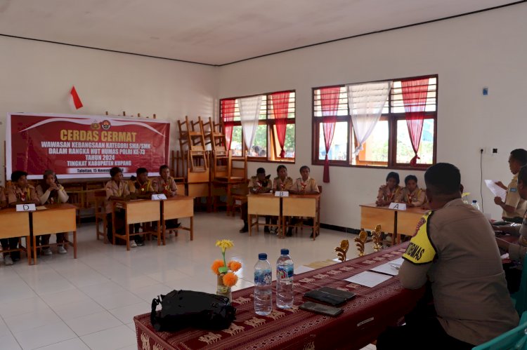 Dukung Asta Cita Presiden, Polres Kupang Gelar Cerdas Cermat Wawasan Kebangsaan diikuti 24 SMA/SMK Kabupaten Kupang