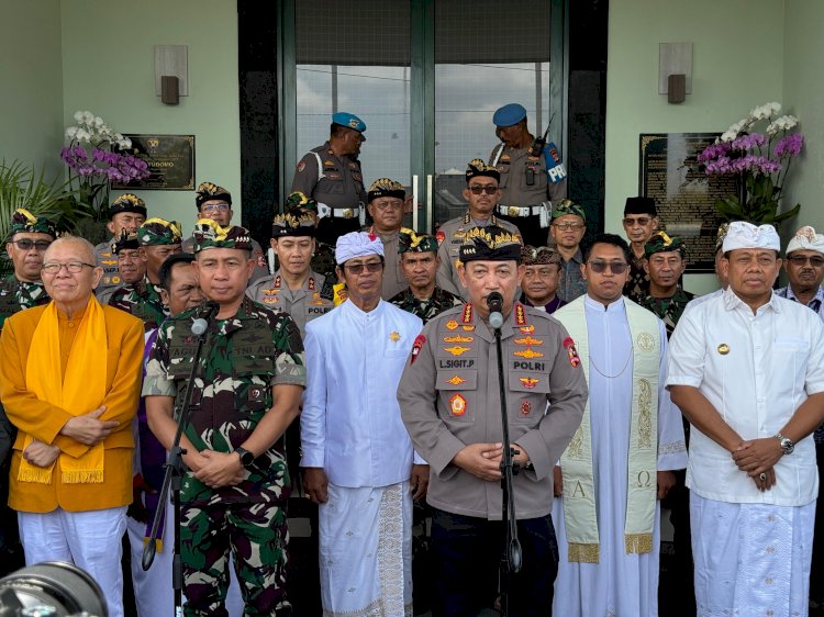 Sukseskan Pilkada 2024, Kapolri dan Panglima TNI Ikuti Doa Bersama Lintas Agama