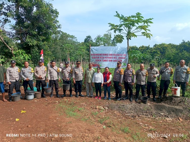 Kapolres Kupang Inisiasi Polsek Jajaran Buka Lahan Perkebunan untuk Dukung Program Ketahanan Pangan