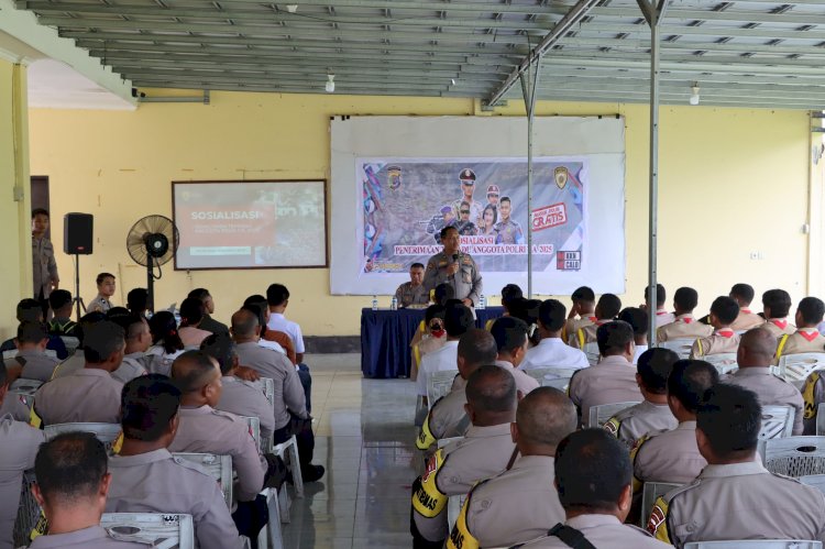 Polres Kupang Gelar Sosialisasi Penerimaan Anggota Polri T.A 2025