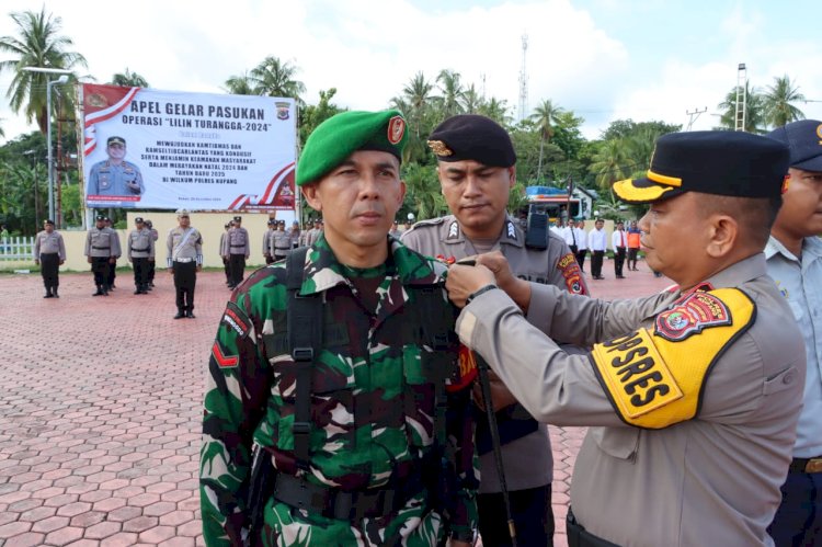 Jelang Operasi Lilin Turangga 2024, Polres Kupang Apel Gelar Pasukan