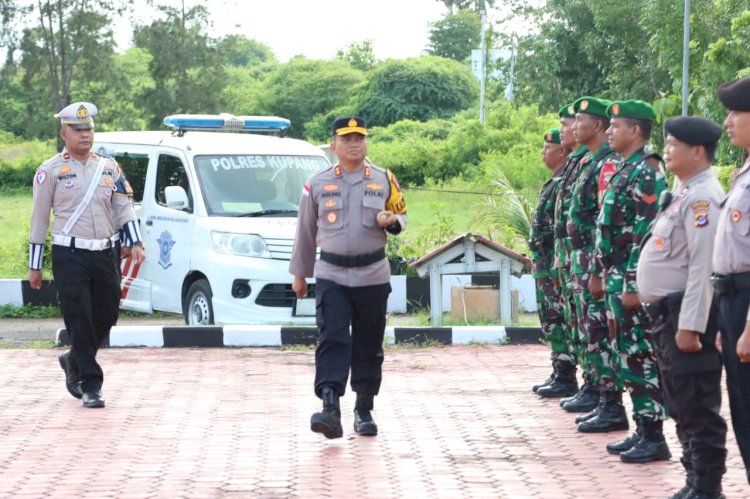 Jelang Operasi Lilin Turangga 2024, Polres Kupang Apel Gelar Pasukan