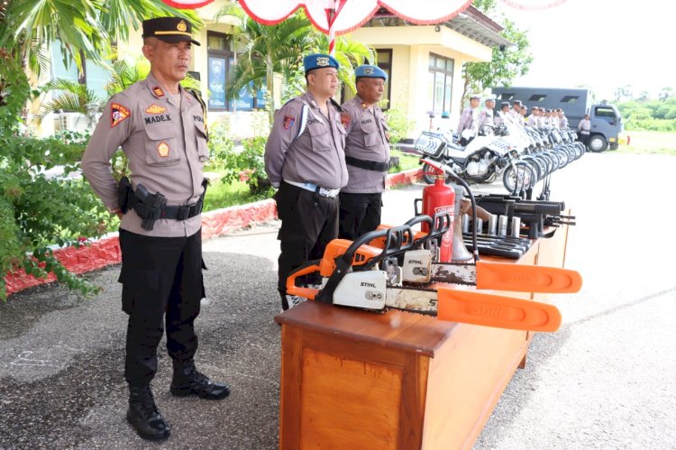 Jelang Operasi Lilin Turangga 2024, Polres Kupang Apel Gelar Pasukan