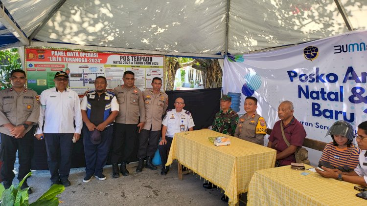 Kapolres Kupang Kunjungi Pos-Pos Operasi Lilin Turangga 2024 Secara Door-to-Door