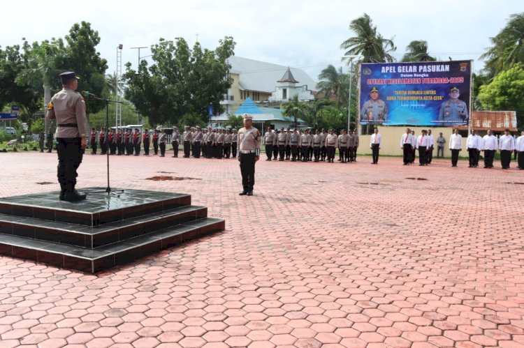 Mulai Hari Ini Polres Kupang Gelar Operasi Keselamatan Turangga 2025, Kapolres : Fokus Kita Adalah Keselamatan Pengguna Jalan