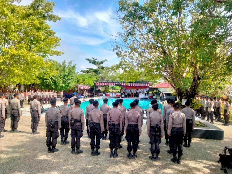 Tanamkan Karakter Bhayangkara Sejati, 139 Baja Dilakukan Pembaretan