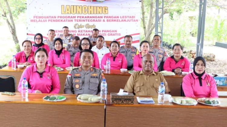 Launching Program P2L, Polres Kupang Siap Dukung Ketahanan Pangan dan MBG