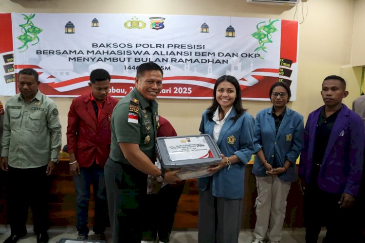 Gandeng Aliansi BEM Polres Kupang Gelar Baksos Sambut Bulan Suci Ramadhan  1446 H