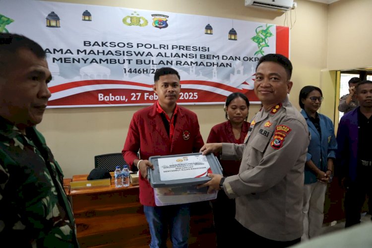 Gandeng Aliansi BEM Polres Kupang Gelar Baksos Sambut Bulan Suci Ramadhan  1446 H