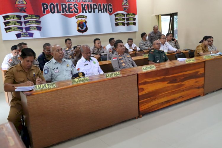 Polres Kupang Hadiri Rapat Koordinasi Lintas Sektoral Kesiapan Pengamanan Idul Fitri 1446 H Tahun 2025