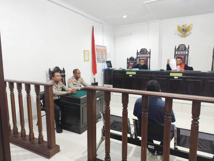 Sat Samapta Polres Kupang Gelar Sidang Tipiring Kasus Pengrusakan Ringan di PN Oelamasi