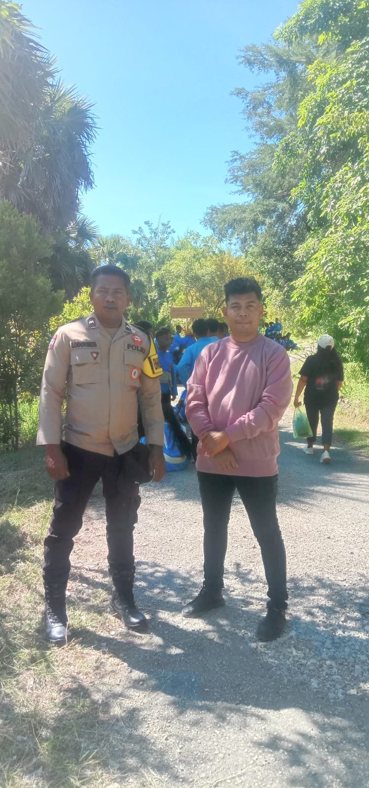 Polres Kupang Amankan Misa Perayaan Yubileum 2025 dan Pesta Minggu Kerahiman Ilahi  di Taman Ziarah Rohani Yesus Maria Oebelo