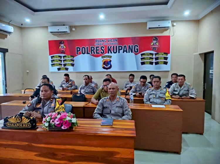 Pengamanan May Day 2025, Polres Kupang Ikuti Anev Nasional Bersama Kapolri
