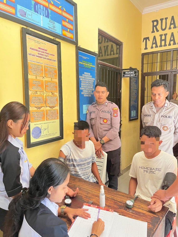 Jamin Kesehatan Tahanan, Sidokkes Polres Kupang Gelar Pemeriksaan Rutin