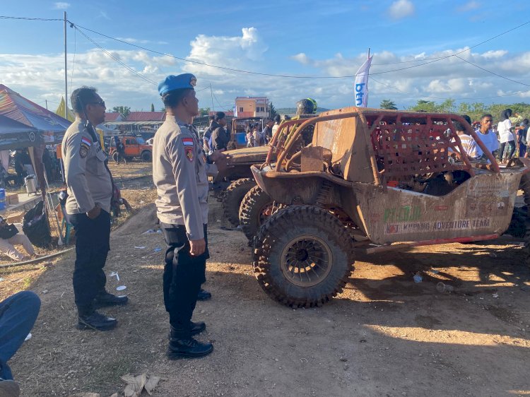 FINAL KAT-SEJAHTERA LAND OFF-ROAD COMPETITION 2025 BERLANGSUNG MERIAH, Polres Kupang Amankan Jalannya Lomba