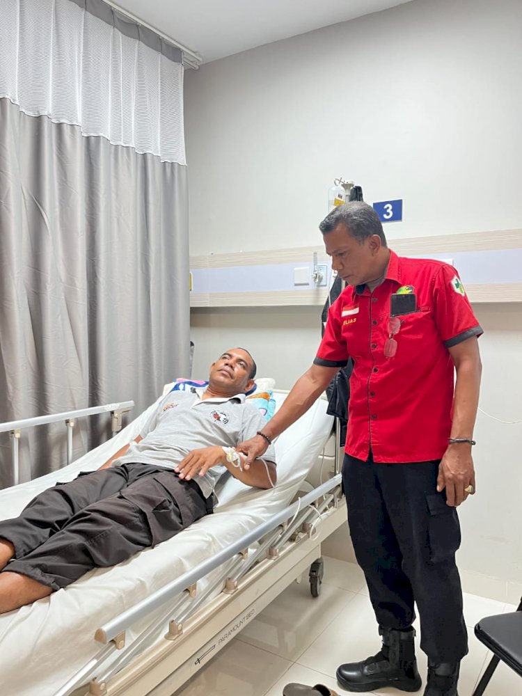 Polres Kupang Tunjukkan Kepedulian, Personel Sakit Dapat Kunjungan dan Pemantauan Kesehatan
