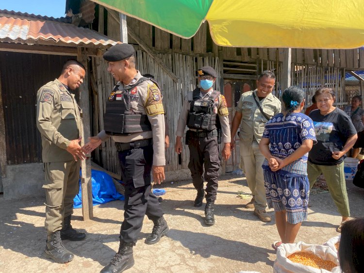 Cegah Premanisme, Regu Siaga Polres Kupang Sisir Pasar Lili dan Wisata Kolam Oenaek