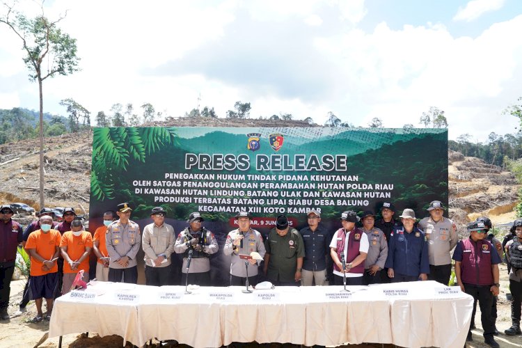 Tindak Tegas Perusakan Hutan, Polda Riau Tegaskan Komitmen Green Policing
