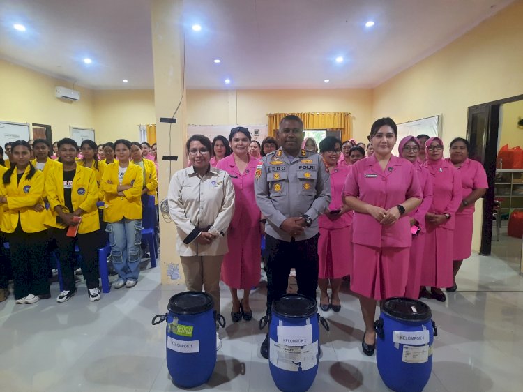 Bhayangkari Cabang Kupang Gelar Pelatihan Pembuatan Eco-enzyme Sambut HKGB ke-73