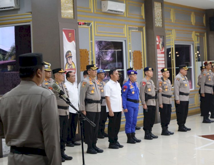 Kapolda Aceh Inspektur Upacara Pemuliaan Nilai-Nilai Tribrata Pataka Polda Aceh, Dalam Rangka Hari Bhayangkara ke-79