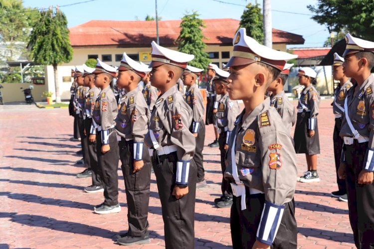 Polres Kupang wakilkan Satu Regu Polisi Cilik Ikuti Lomba Pocil HUT Bhayangkara ke-79 di Polda NTT
