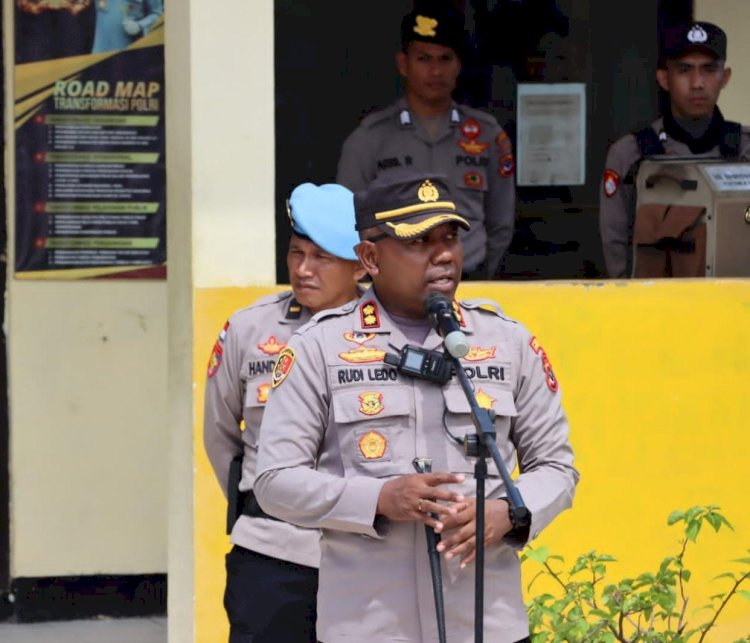 Kapolres Kupang Ajak Personil Syukuri Tugas dan Bersukacita Dalam Melayani Masyarakat