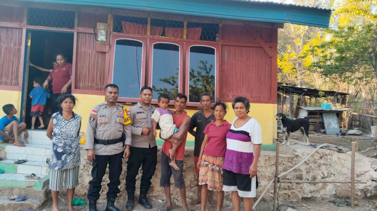 Gerak Cepat Piket SPKT Polres Kupang Kembalikan Anak Hilang kepada Keluarga di Camplong