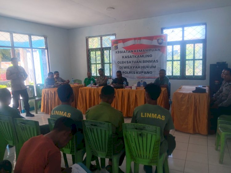Perkuat Peran Satkamling, Sat Binmas Polres Kupang Gelar Pelatihan di Oenoni II