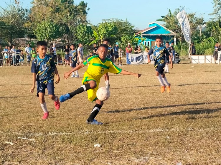 Final Meriah Soccer Kids New Generation Cup I Naibonat 2025 Berjalan Aman Berkat Pengamanan Polsek Kutim