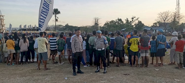Final Meriah Soccer Kids New Generation Cup I Naibonat 2025 Berjalan Aman Berkat Pengamanan Polsek Kutim