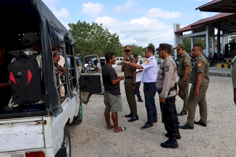 Sosialisasi Surat Edaran Gubernur NTT Hari Kedua Berlangsung Aman dan Lancar, Pengguna Jasa Angkutan Mulai Paham Aturan