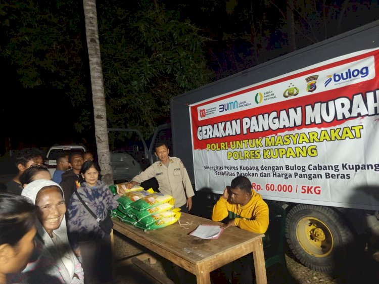 Gerakan Pangan Murah Polres Kupang Sasar Dua Lokasi di Kabupaten Kupang