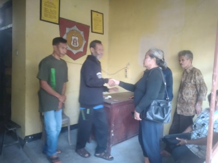 Sengketa Lahan di Teunbaun, Bhabinkamtibmas Mediasi Warga hingga Sepakat Damai