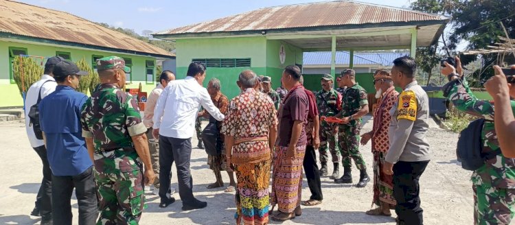 Polsek Amfoang Timur Monitoring Kunjungan Kerja Tim Kemenko Polkam RI
