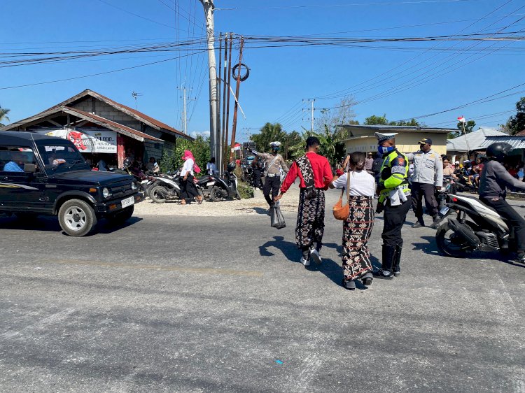 Cegah Macet dan Kecelakaan, Sat Lantas Polres Kupang Atur Lalu Lintas di 15 Titik Rawan tiap pagi