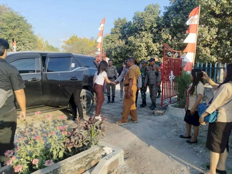 Kegiatan Kunjungan Kerja Wakil Bupati Kupang di Amfoang Utara Mendapat Pengamanan dari Polsek Amfoang Utara