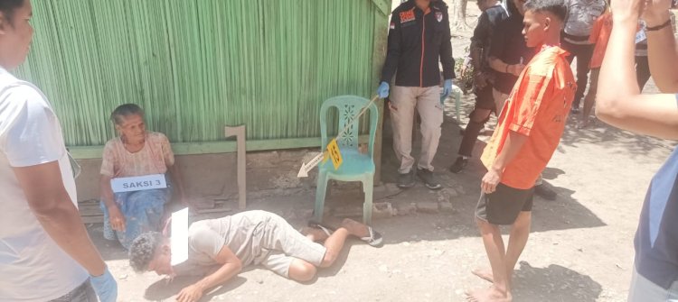 Rekonstruksi Dugaan Pengeroyokan Andriyanto Maro Digelar di Kupang Timur