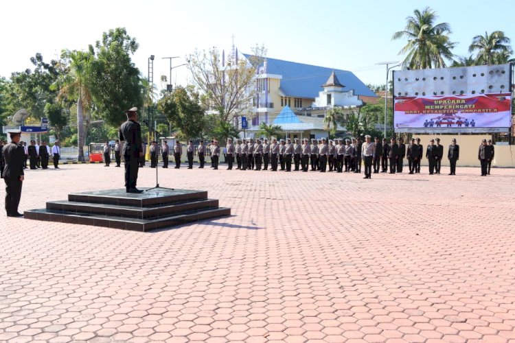 Polres Kupang Gelar Upacara Hari Kesaktian Pancasila, Kapolres Ingatkan Personel untuk Hargai Jasa Pahlawan